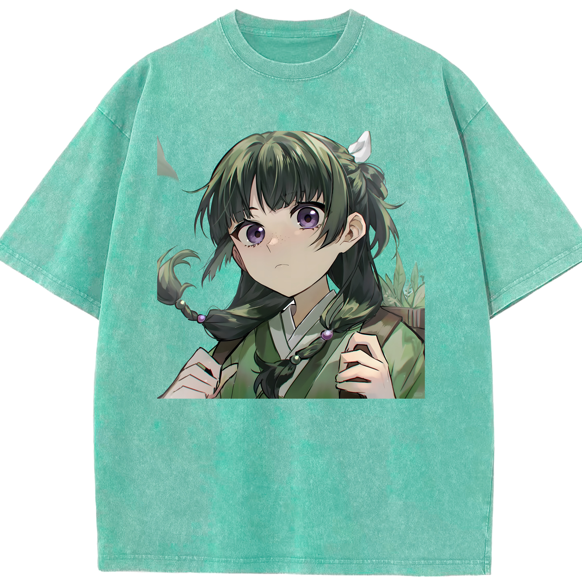 （画像用） 薬屋のひとりごと The Apothecary Diaries 綿100% ヴィンテージ風 半袖Tシャツ（フロントプリント）